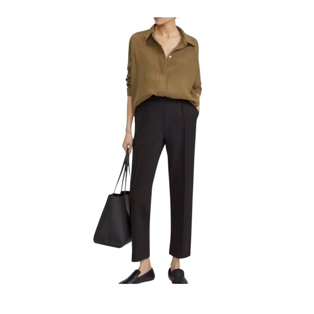 Everlane The‎ Dream Pants Black Stretch Double-Knit Dress Pant Trouser S